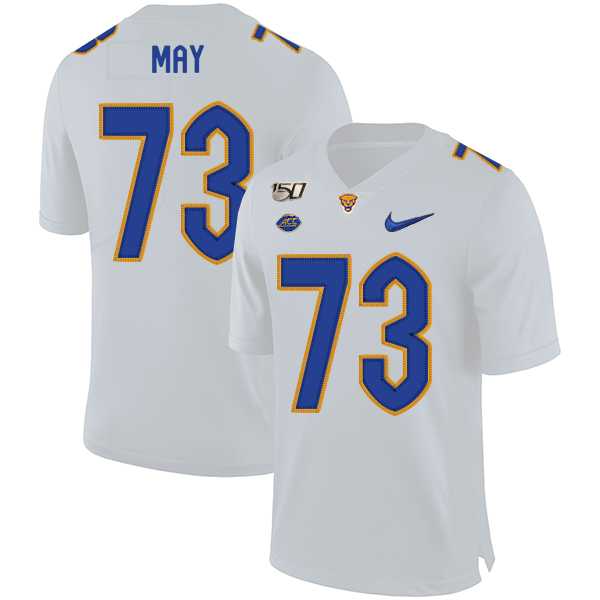 Pittsburgh Panthers 73 Mark May White 150th Anniversary Patch Nike College Football Jersey Dzhi,We sell and wholesale Pittsburgh Panthers 73 Mark May White 150th Anniversary Patch Nike College Football Jersey Dzhi on line form chian!